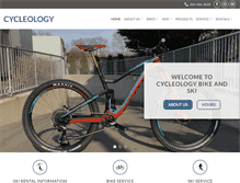 Tablet Screenshot of cycleologybikes.com